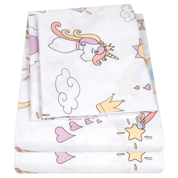 Sweet Home Collection Magical Unicorn Microfiber Sheet Set Wayfair